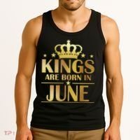 Limited Edition Kings Are Born in June Tank Top thumb 3