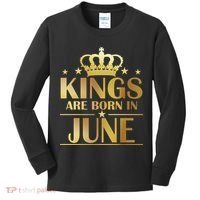Limited Edition Kings Are Born in June Kids Long Sleeve Shirt thumb 0