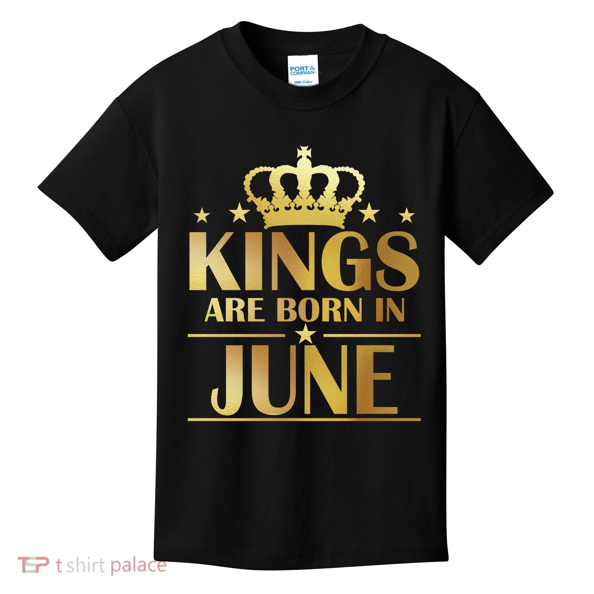 Limited Edition Kings Are Born in June Kids T-Shirt