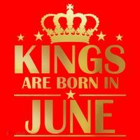 Limited Edition Kings Are Born in June Santa Hat thumb 1
