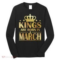 Limited Edition Kings Are Born in March Long Sleeve Shirt thumb 0