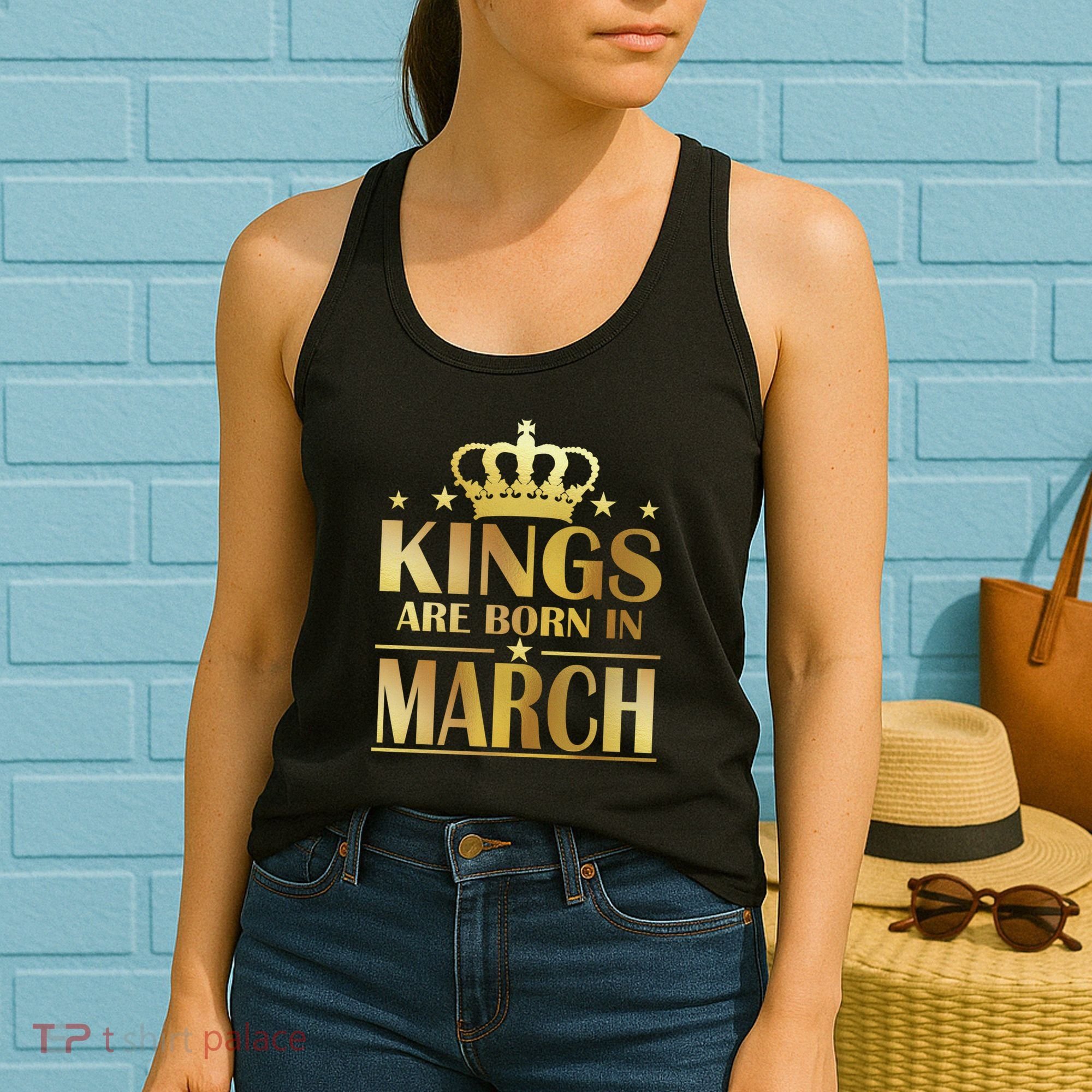 Limited Edition Kings Are Born in March Women's Tank Top