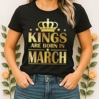 Limited Edition Kings Are Born in March Women's T-Shirt thumb 2