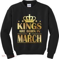 Limited Edition Kings Are Born in March Kids Sweatshirt thumb 0