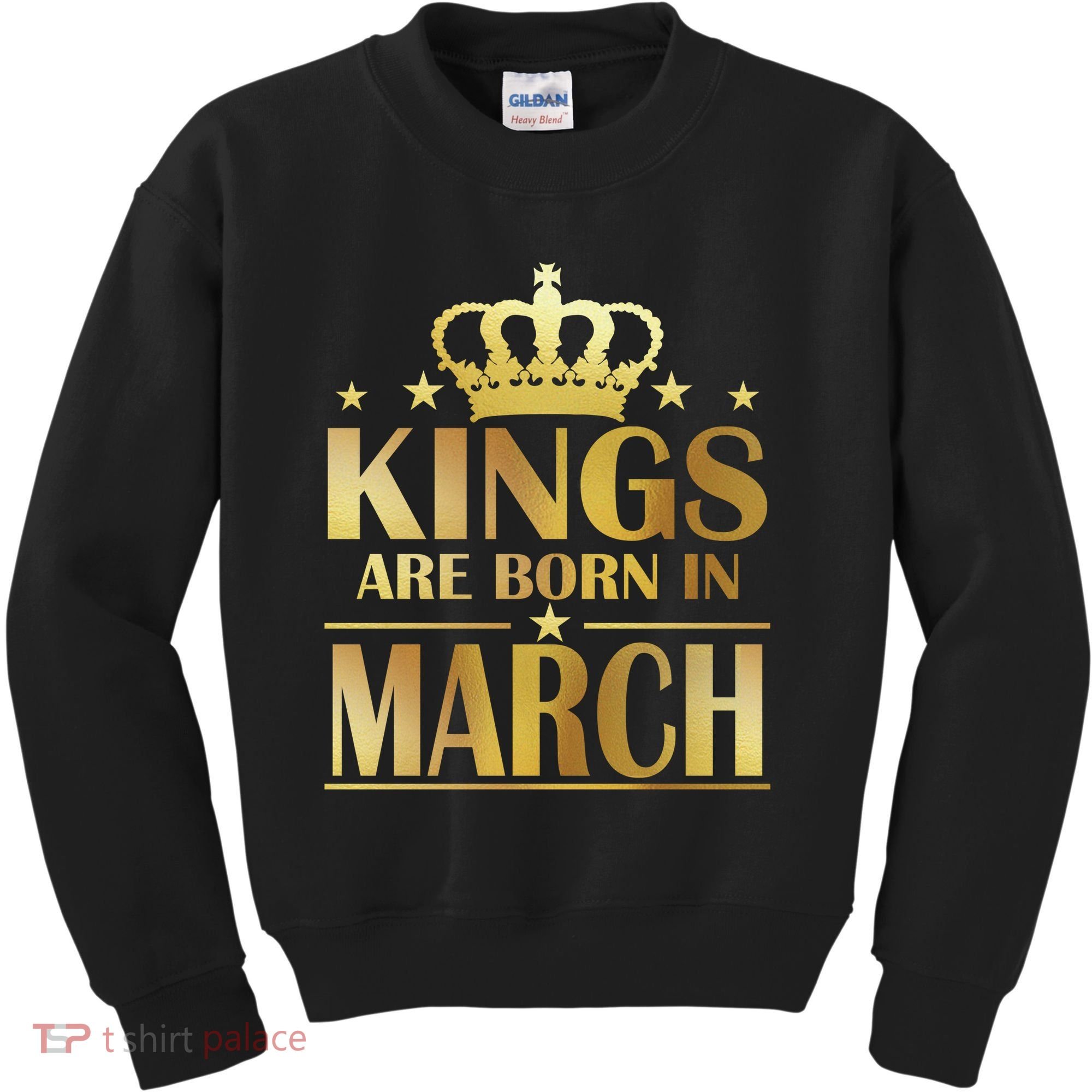 Limited Edition Kings Are Born in March Kids Sweatshirt