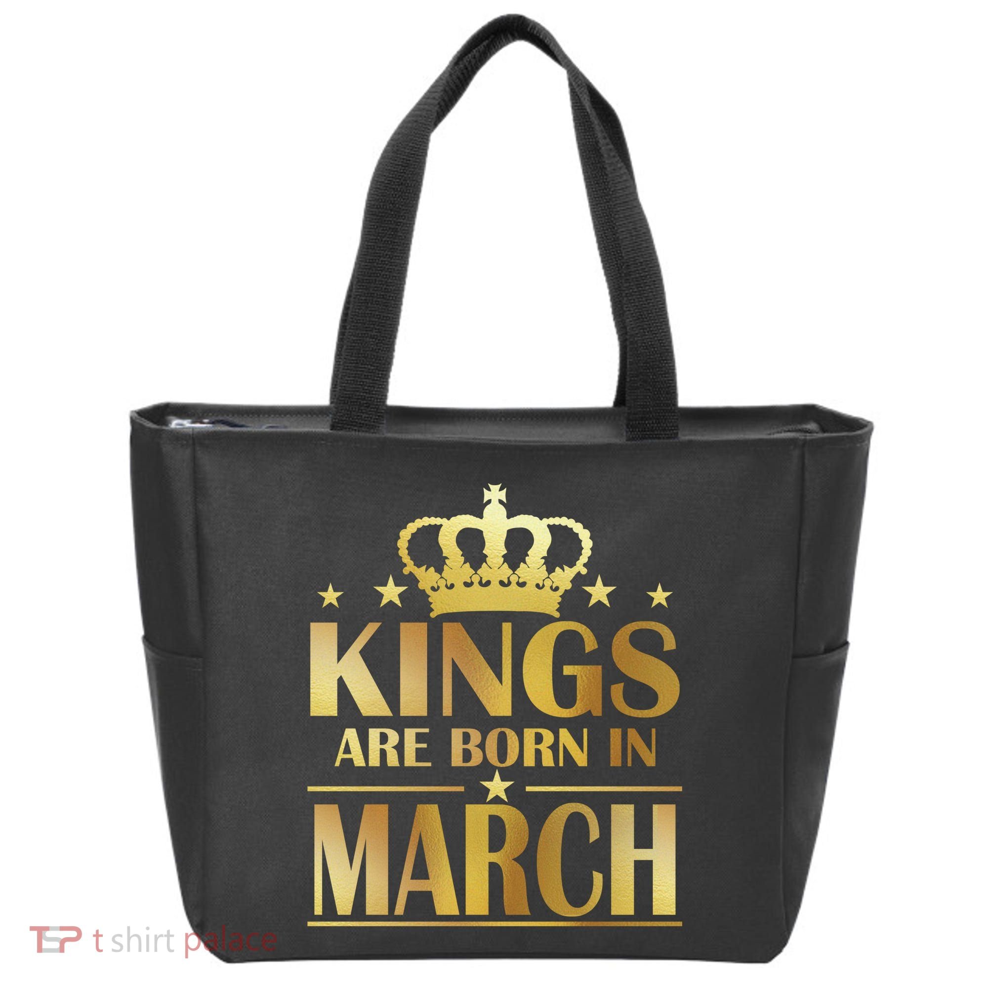 Limited Edition Kings Are Born in March Tote Bag