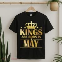 Limited Edition Kings Are Born in May T-Shirt thumb 2