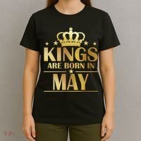 Limited Edition Kings Are Born in May T-Shirt thumb 4