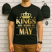 Limited Edition Kings Are Born in May T-Shirt thumb 6