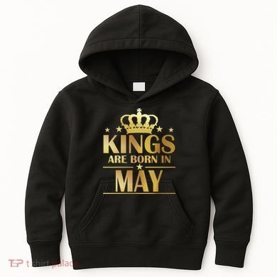 Limited Edition Kings Are Born in May Kids Hoodie