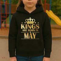 Limited Edition Kings Are Born in May Kids Hoodie thumb 3