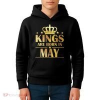 Limited Edition Kings Are Born in May Kids Hoodie thumb 4