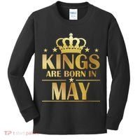 Limited Edition Kings Are Born in May Kids Long Sleeve Shirt thumb 0