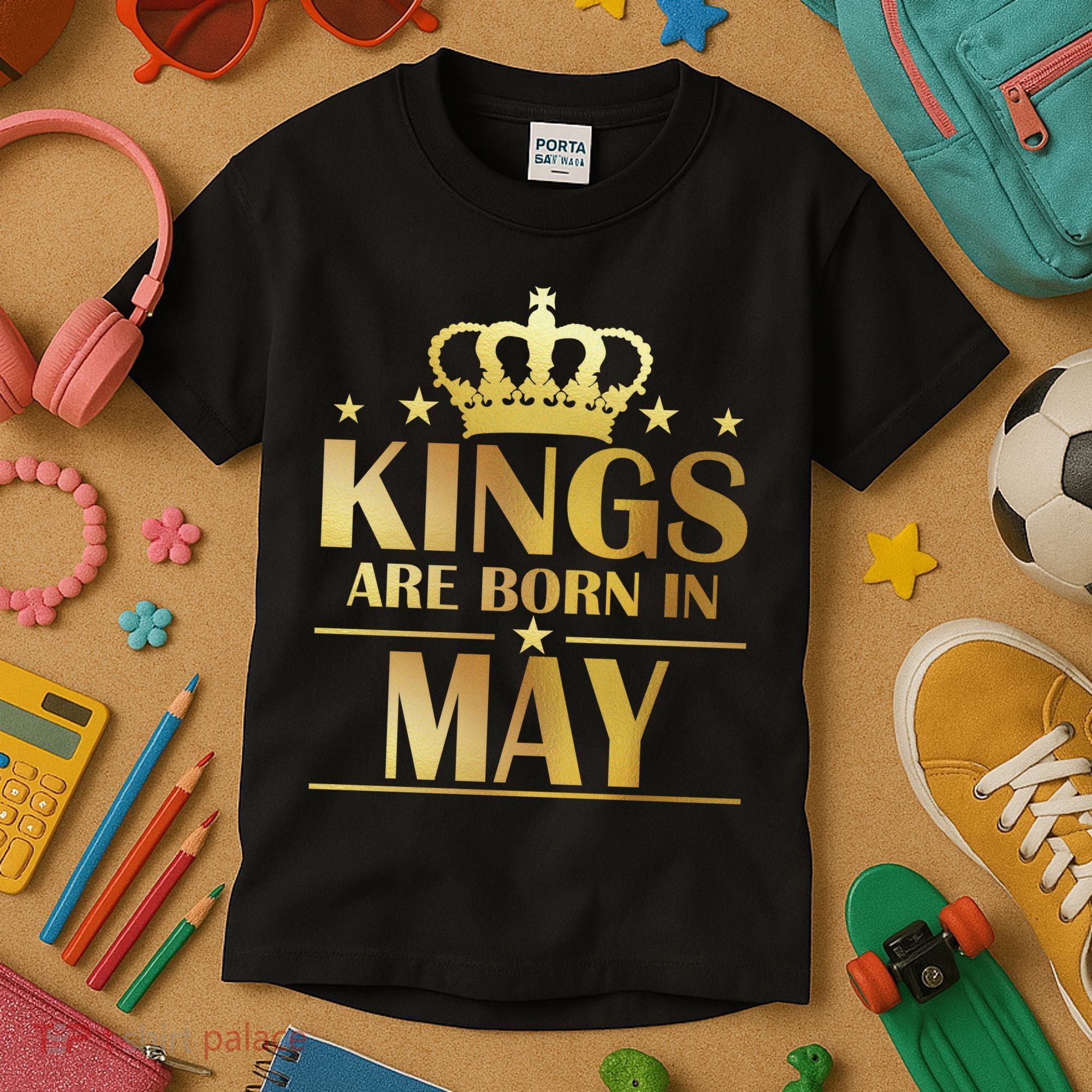 Limited Edition Kings Are Born in May Kids T-Shirt