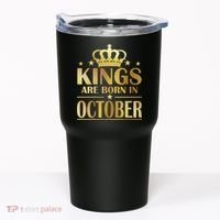 Limited Edition Kings Are Born in October Gold Print Tumbler thumb 0