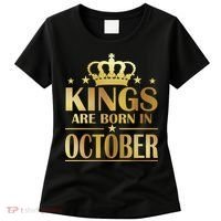 Limited Edition Kings Are Born in October Gold Print Women's T-Shirt thumb 0