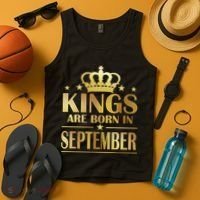 Limited Edition Kings Are Born in September Tank Top thumb 4
