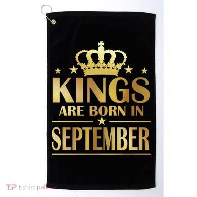 Limited Edition Kings Are Born in September Golf Towel
