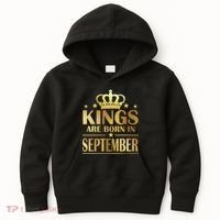 Limited Edition Kings Are Born in September Kids Hoodie thumb 0
