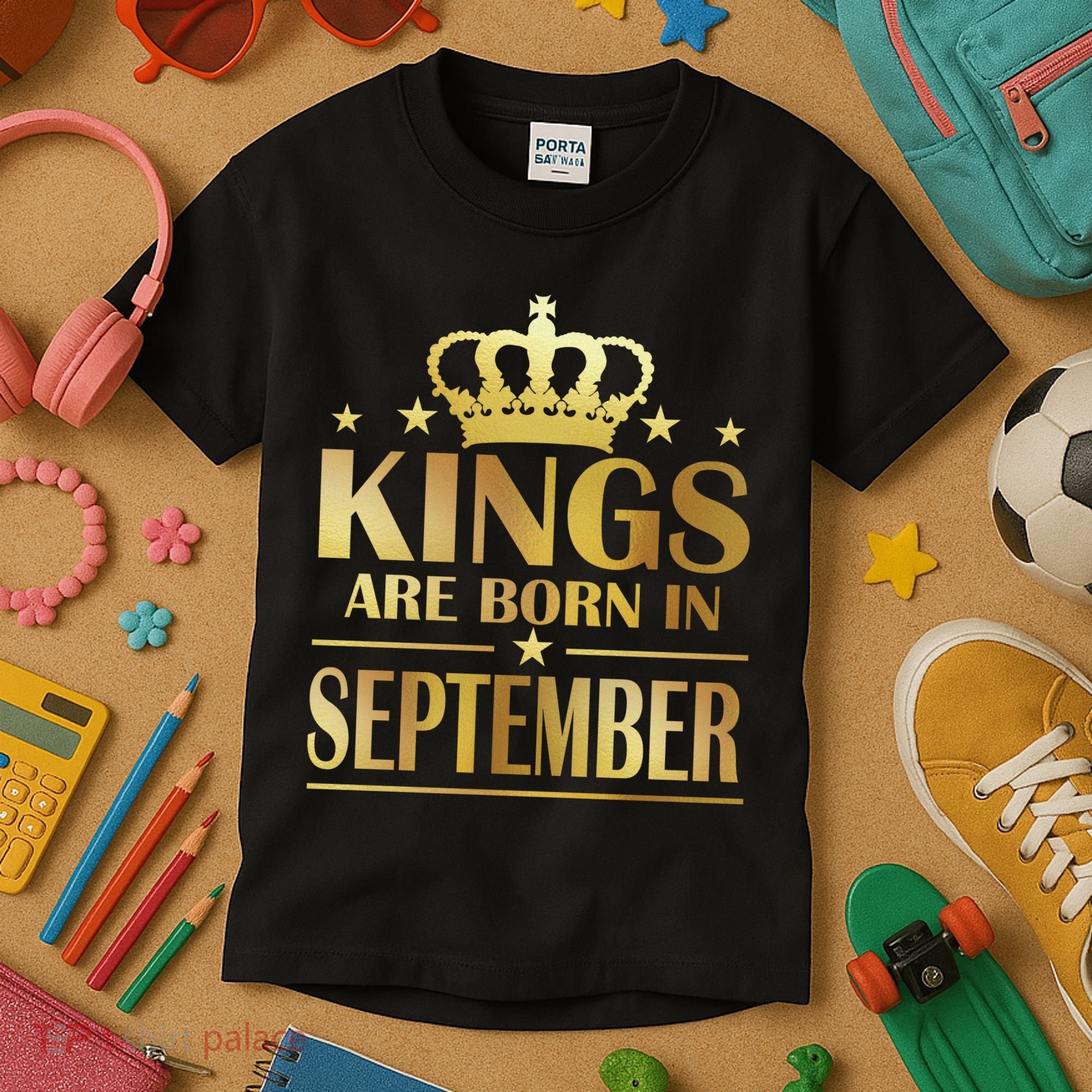 Limited Edition Kings Are Born in September Kids T-Shirt