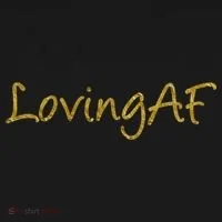 Limited Edition Loving AF Gold Font Long Sleeve Shirt thumb 2