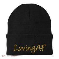 Limited Edition Loving AF Gold Font Beanie thumb 0