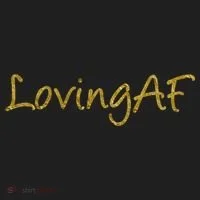 Limited Edition Loving AF Gold Font Beanie thumb 2