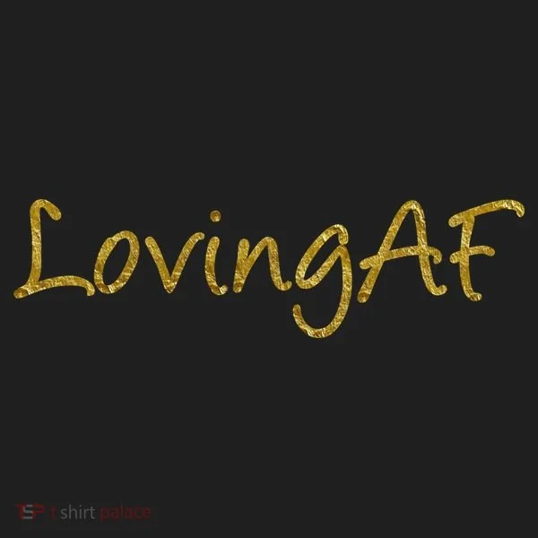 Limited Edition Loving AF Gold Font Beanie