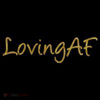 Limited Edition Loving AF Gold Font Mousepad thumb 1