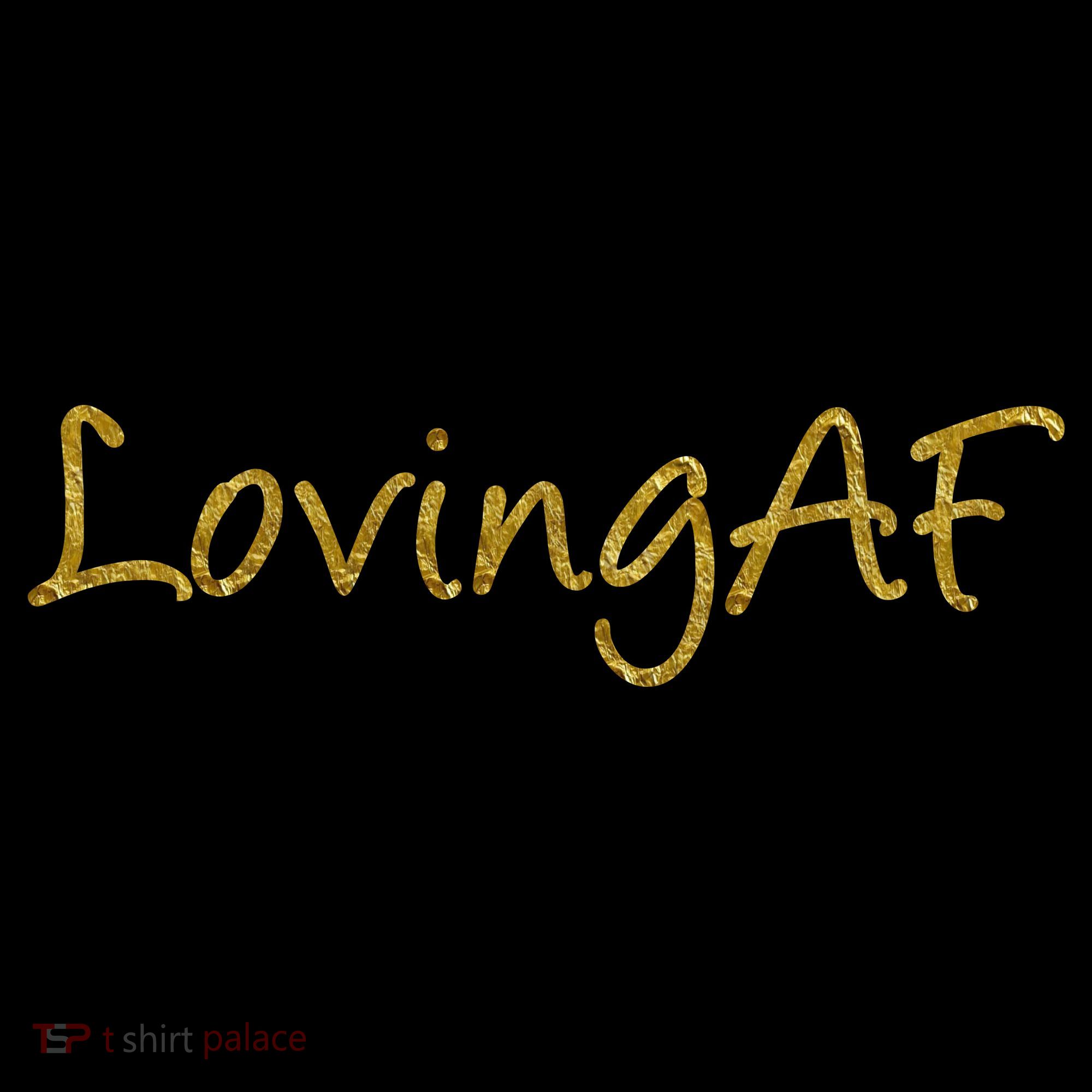 Limited Edition Loving AF Gold Font Pom Pom 12in Knit Beanie