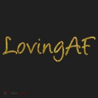 Limited Edition Loving AF Gold Font Golf Towel thumb 3