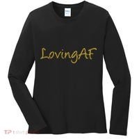 Limited Edition Loving AF Gold Font Women's Long Sleeve Shirt thumb 0