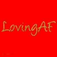 Limited Edition Loving AF Gold Font Santa Hat thumb 1