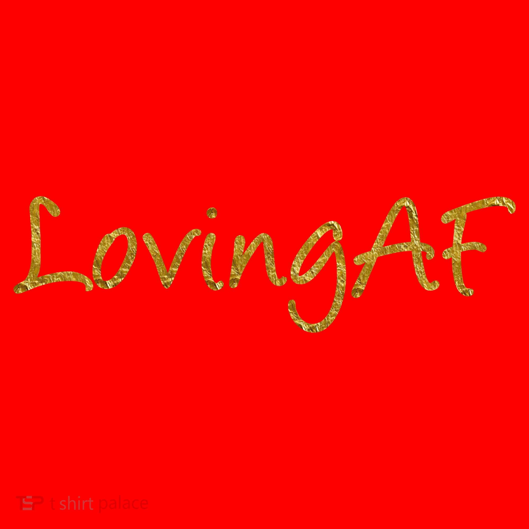 Limited Edition Loving AF Gold Font Santa Hat