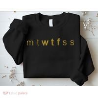 Limited Edition mtWTFss Days of the Week WTF Gold Print Sweatshirt thumb 2