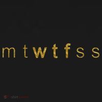 Limited Edition mtWTFss Days of the Week WTF Gold Print Kids Sweatshirt thumb 2