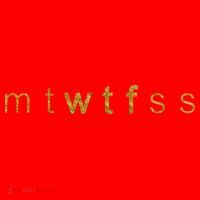 Limited Edition mtWTFss Days of the Week WTF Gold Print Santa Hat thumb 1