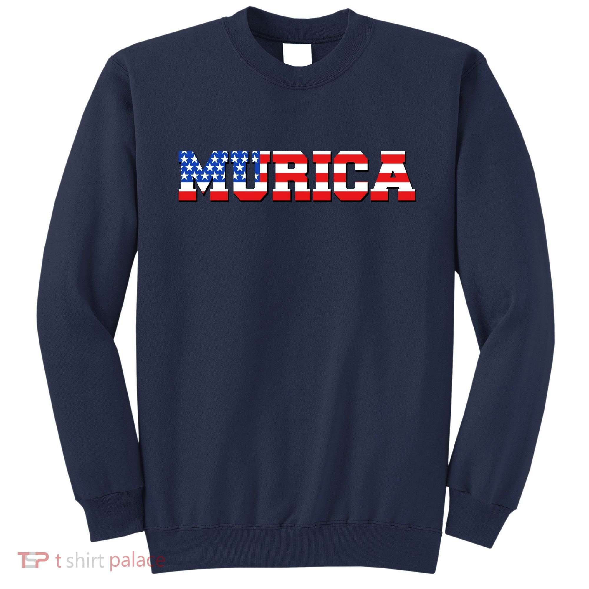 Limited Edition Murica Fourth of July USA Flag Sweatshirt