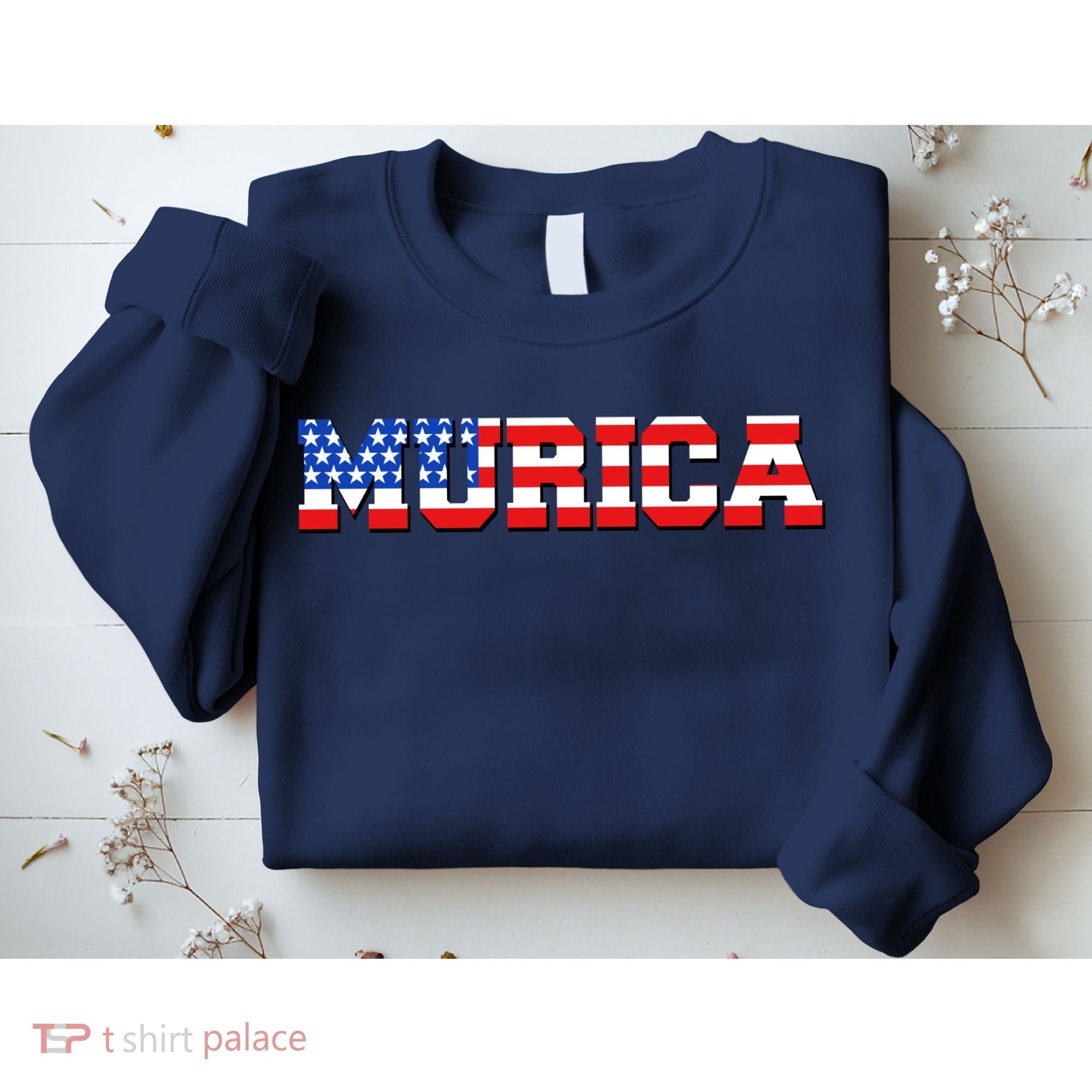 Limited Edition Murica Fourth of July USA Flag Sweatshirt