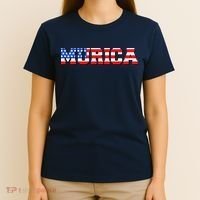 Limited Edition Murica Fourth of July USA Flag T-Shirt thumb 4