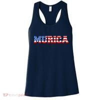 Limited Edition Murica Fourth of July USA Flag Women's Tank Top thumb 0