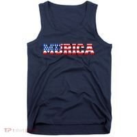 Limited Edition Murica Fourth of July USA Flag Tank Top thumb 0