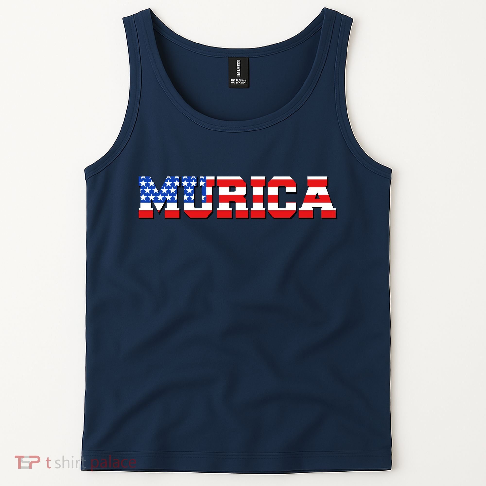 Limited Edition Murica Fourth of July USA Flag Tank Top