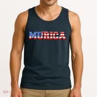 Limited Edition Murica Fourth of July USA Flag Tank Top thumb 3