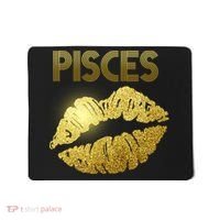 Limited Edition Pisces Zodiac Birthday Golden Lips Mousepad thumb 0