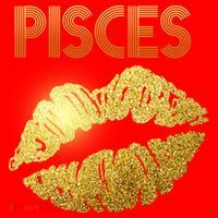Limited Edition Pisces Zodiac Birthday Golden Lips Santa Hat thumb 1