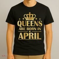 Limited Edition Queens Are Born In April T-Shirt thumb 3