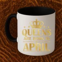 Limited Edition Queens Are Born In April Coffee Mug thumb 2