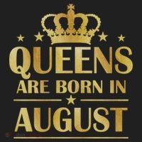 Limited Edition Queens Are Born In August Gold Print Beanie thumb 2