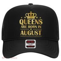 Limited Edition Queens Are Born In August Gold Print Hat thumb 0